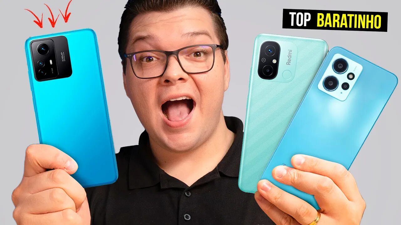 TOP 3 celulares BARATOS da XIAOMI para COMPRAR no Final do ANO!