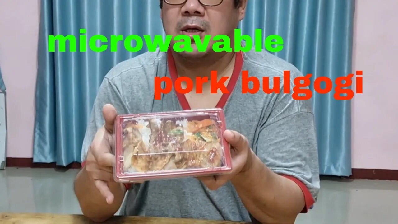 microwavable pork bulgogi from Seven Eleven in thailand