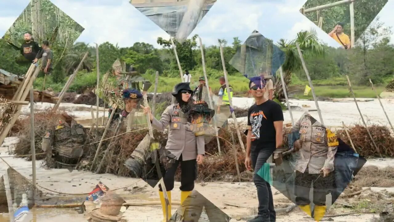 Tim Gabungan Polda Jambi dan Polres Tebo menggelar operasi penertiban (PETI) di Tebo