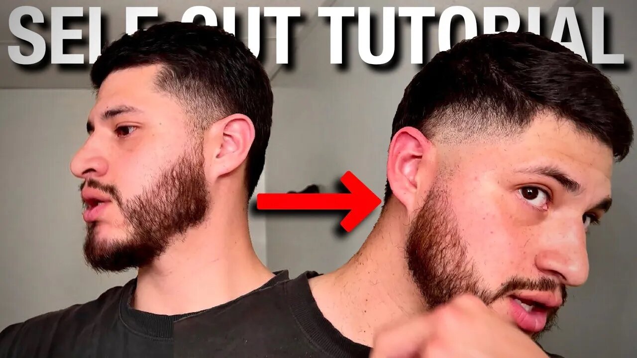 START TO FINISH!! FULL SELF HAIRCUT/BEARD LINE UP TUTORIAL!!