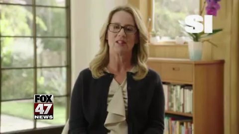 Blasey Ford presents award to survivor