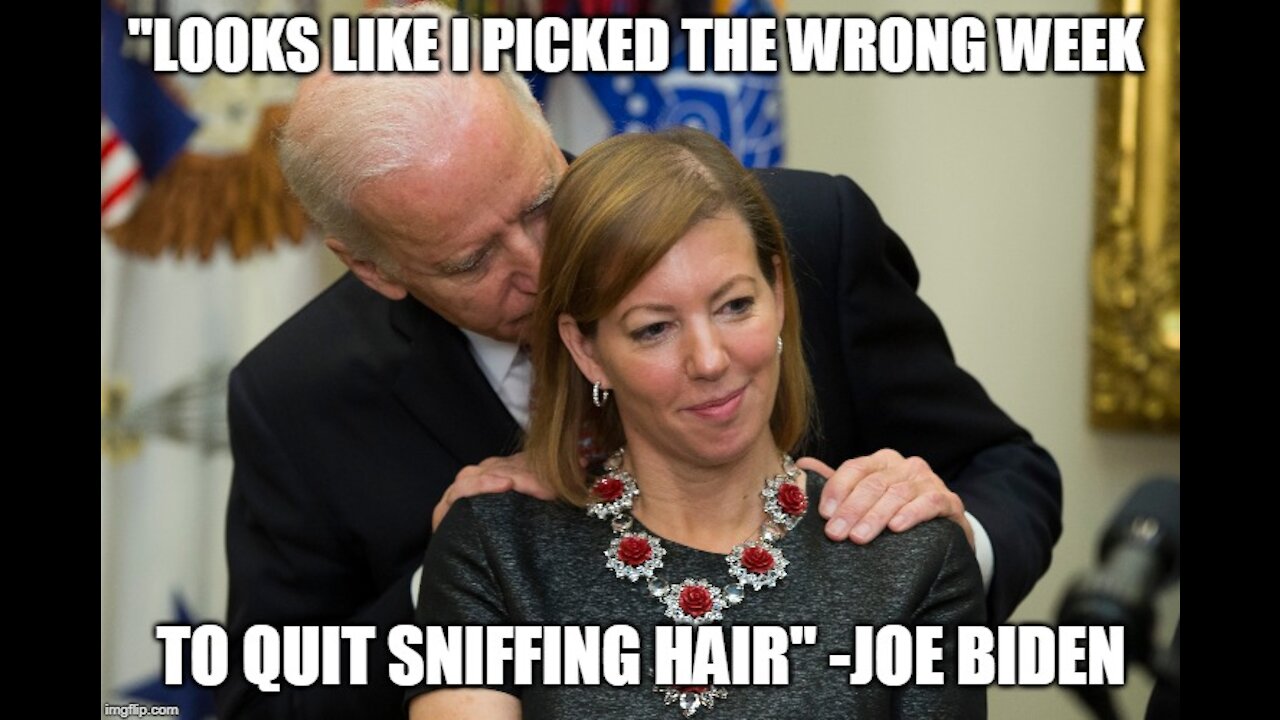 JOE BIDEN SNIFFS and TOUCHES EVERYTHING