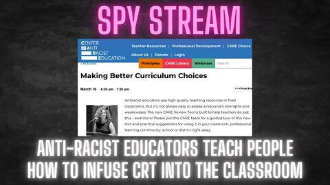 SPY STREAM: Anti-racist educators talk about what they're teaching in the classroom