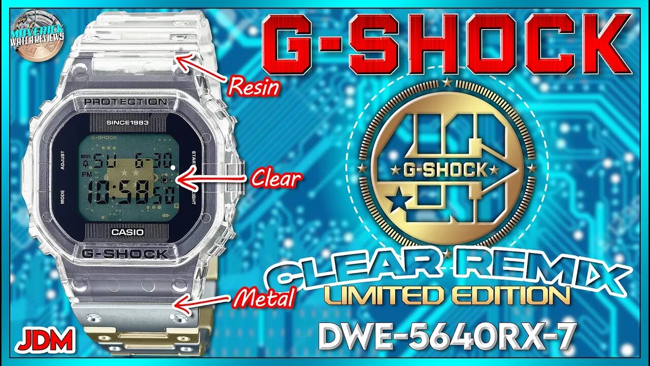 G-Shock Goes Nuts! | G's 40th Anniversary Clear Remix Limited Edition DWE-5640RX-7 Unbox & Review