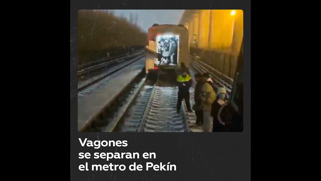 Decenas de heridos al desprenderse vagones en el metro de Pekín