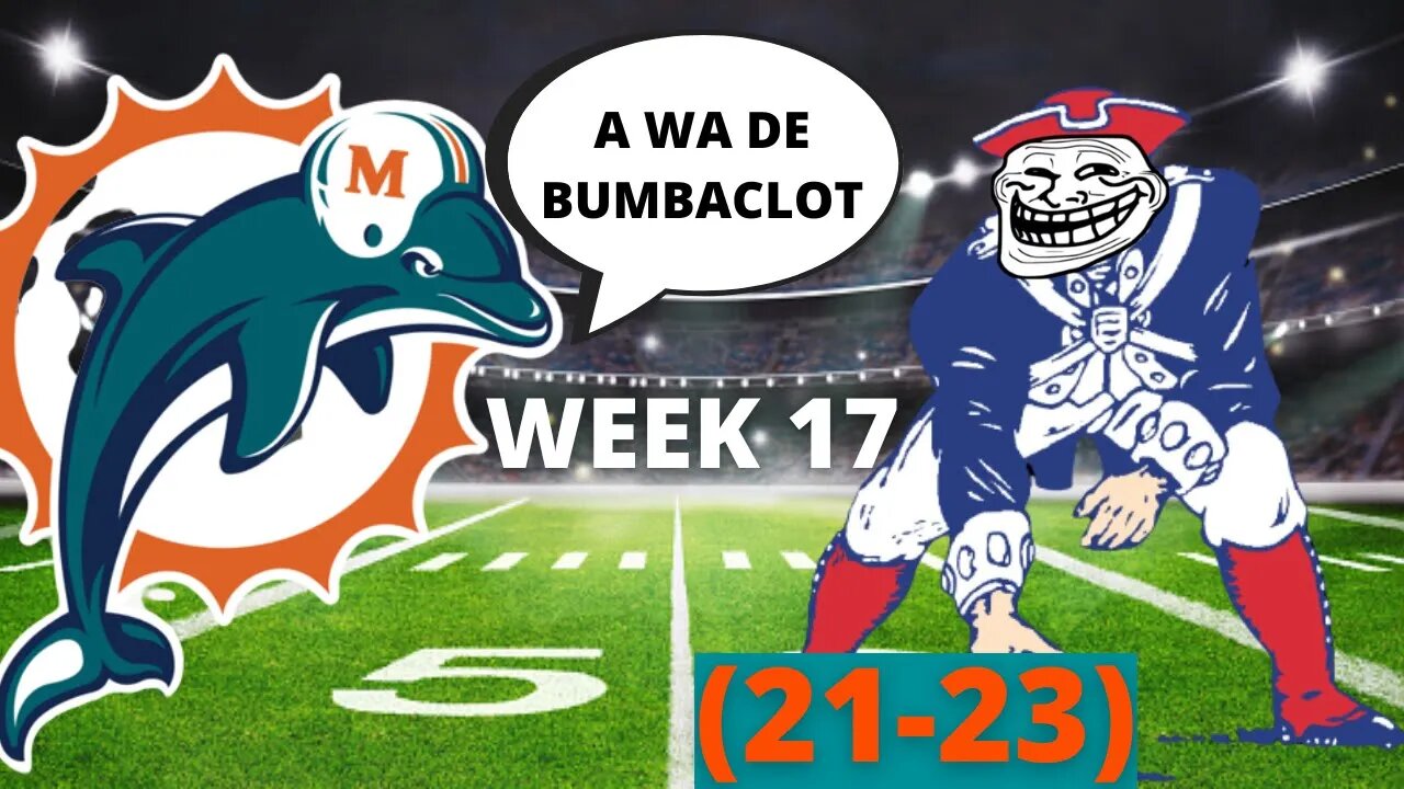 DOLPHINS VS PATRIOTS (WEEK 17) RECAP