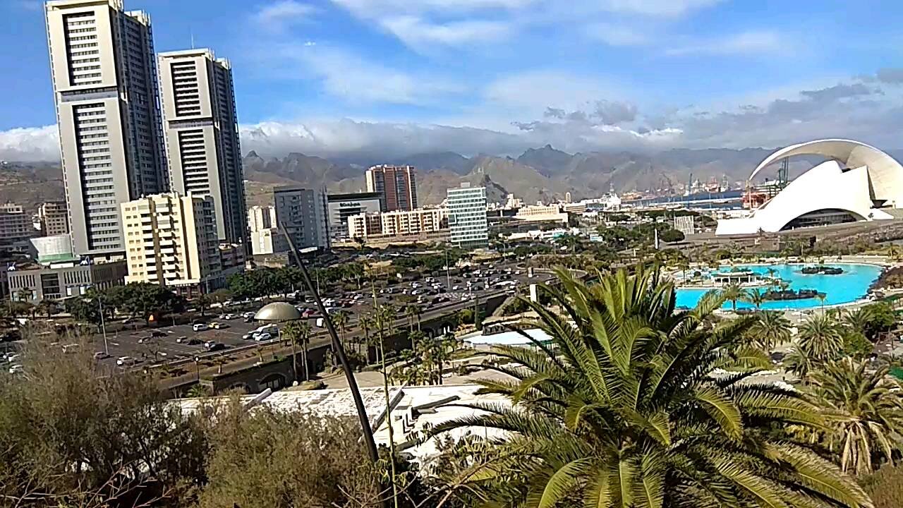 Sight from the botanic garden Santa Cruz Tenerife