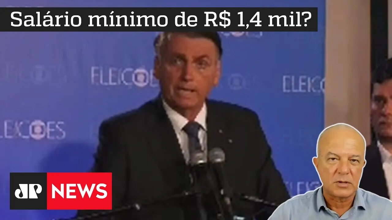 Bolsonaro fala sobre salário mínimo e relações com outros países