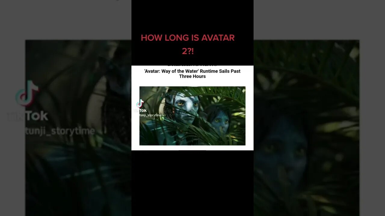 HOW LONG IS AVATAR 2?! #shorts #youtubeshorts #avatar2movie #avartar2