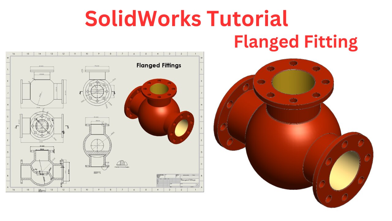 SolidWorks Tutorial: Design a Flanged Fitting – Step-by-Step Guide for Beginners