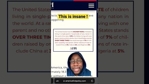 There is a fatherless crisis in America #solomonscrown #shorts #mgtow