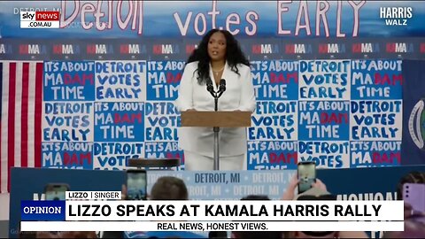 Lizzo attempts to rally behind Kamala Harris claiming US will be ‘like Detroit’
