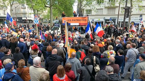 Ubah prend la parole lors de la manifestation du 01/05/2023 organisée par les Patriotes