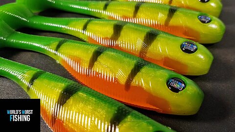 POPULAR COLORS: FIRE TIGER..Hand Pouring & Hand Injection Fire Tiger Swimbaits