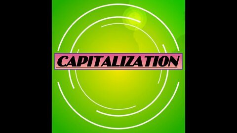 Capitalization