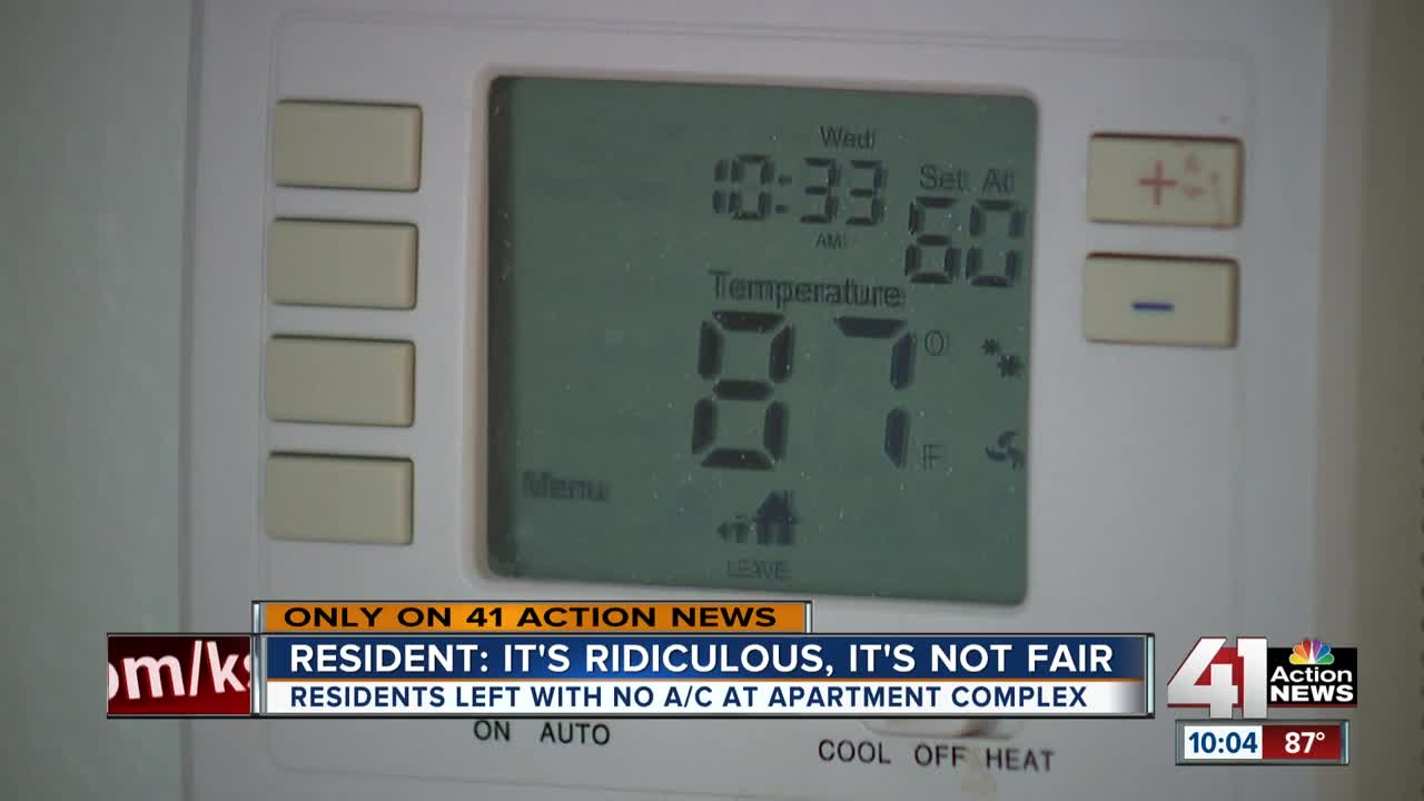 Residents remain without air conditioning at south Kansas City apartments