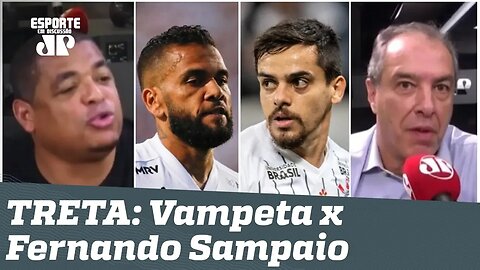 "Vamos ver no DOMINGO!" Vampeta se IRRITA e TRETA antes de São Paulo x Corinthians!