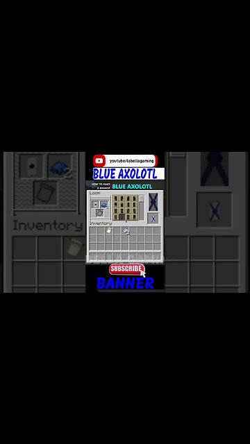 Blue Axolotl Banner | Minecraft