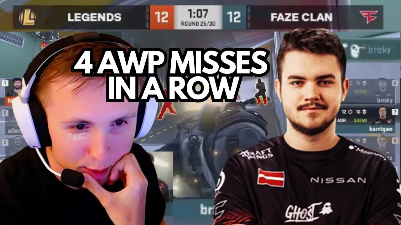 Worst Round for FaZe Clan in CS2 History 🤯| First CS2 Tournament | Faze vs Legends