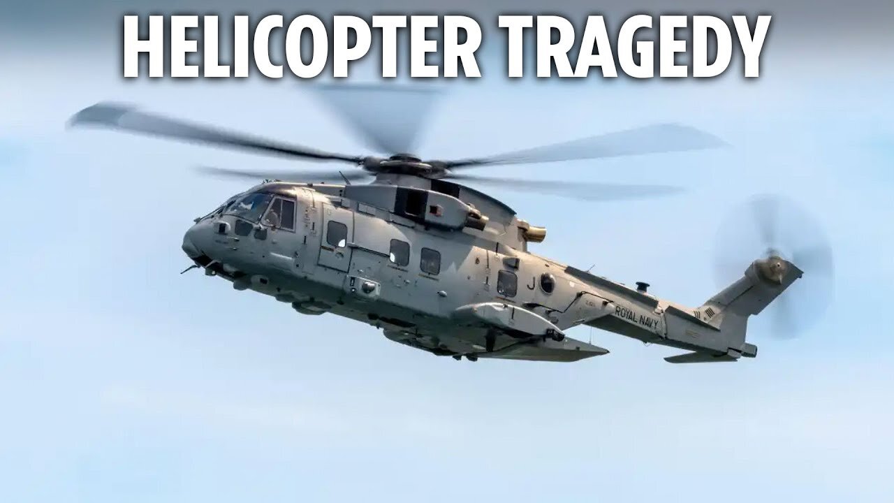 Royal Navy member dies after Merlin helicopter ditches in English Channel during training exercise