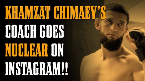 Khamzat Chimaev's Coach Goes NUCLEAR On UFC!!