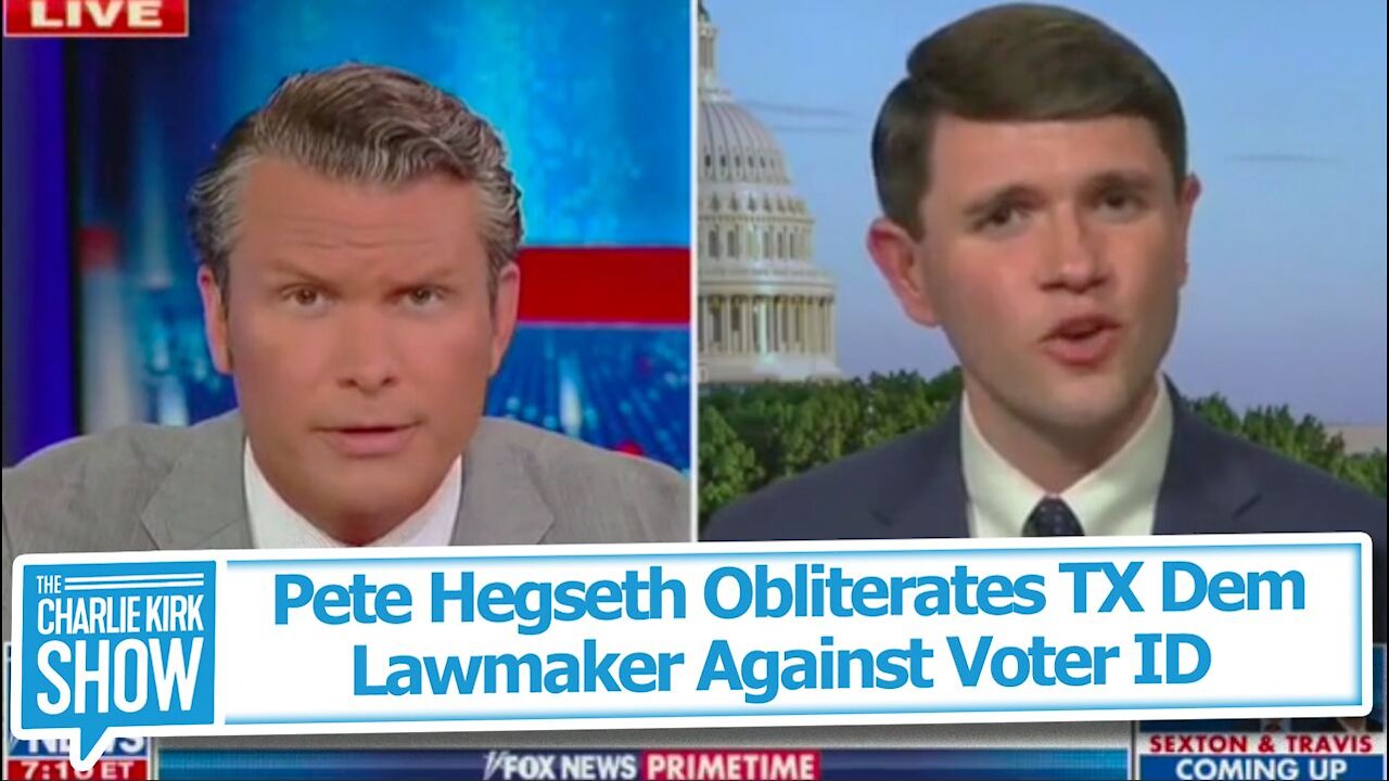 Pete Hegseth Obliterates TX Dem Lawmaker Against Voter ID