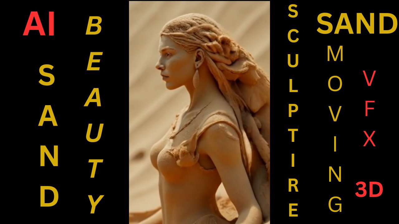 Sand Sculpture| Beautiful Lady #ai