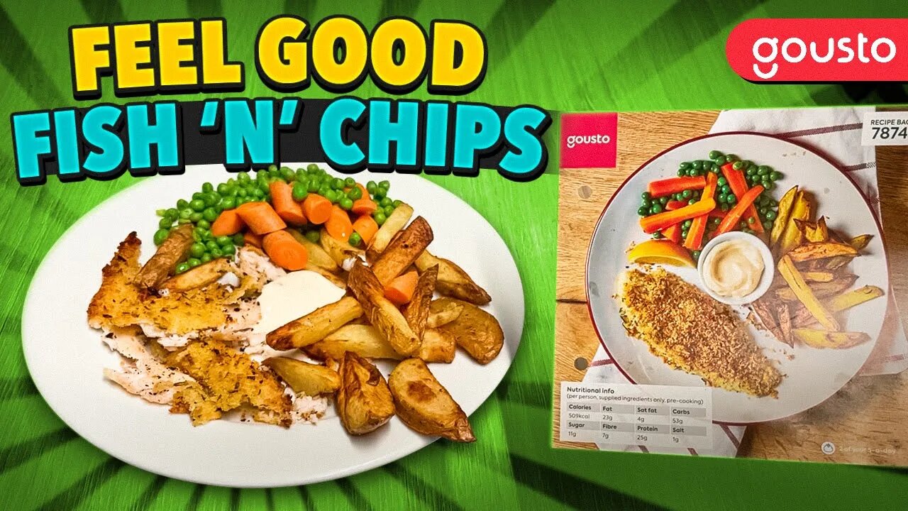 Cooking With Gousto Day 3 - Feel Good Fish N Chips with Peas