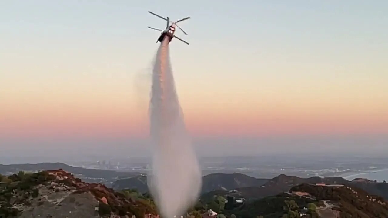 This is what 3,000 gallons of water looks like. make a big difference when fighting wildfires