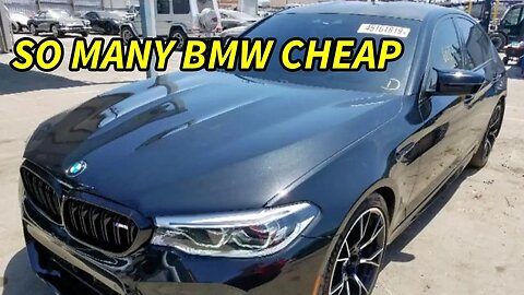 So Many BMW Cheap At Copart Salvage Auction