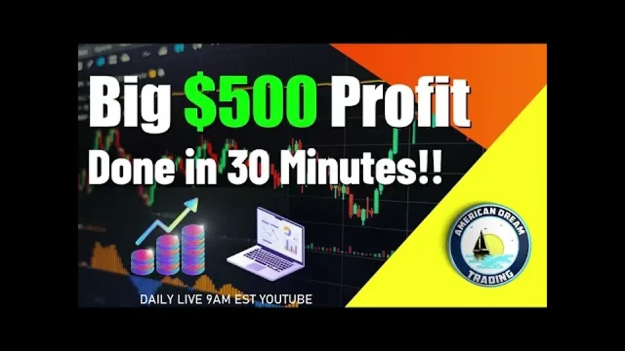 Big $500 Profit Done in 30 Minutes Stock Market