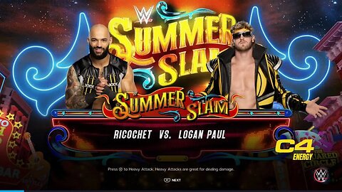 WWE Summerslam 2023 Logan Paul vs Ricochet