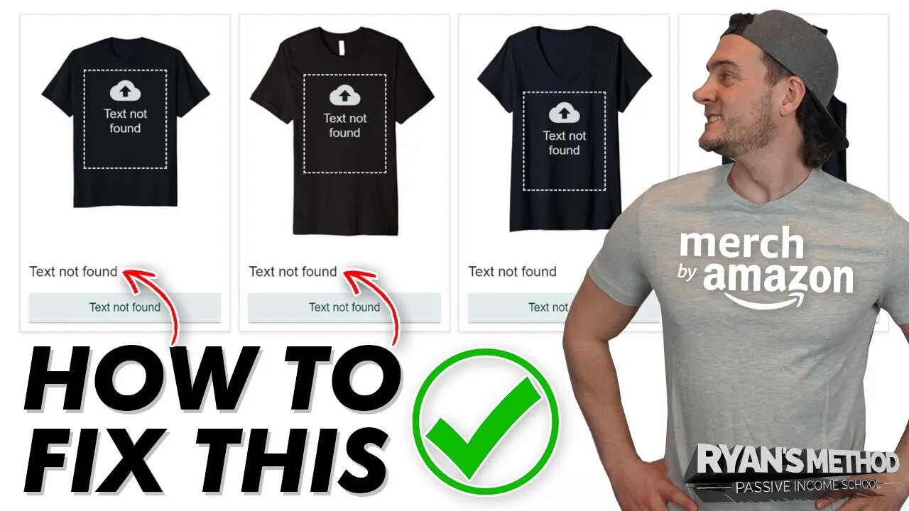 AMAZON MERCH: How to Fix the "Text Not Found" Error