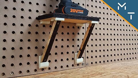 Making a peg board shelf / How to make a pegboard shelf