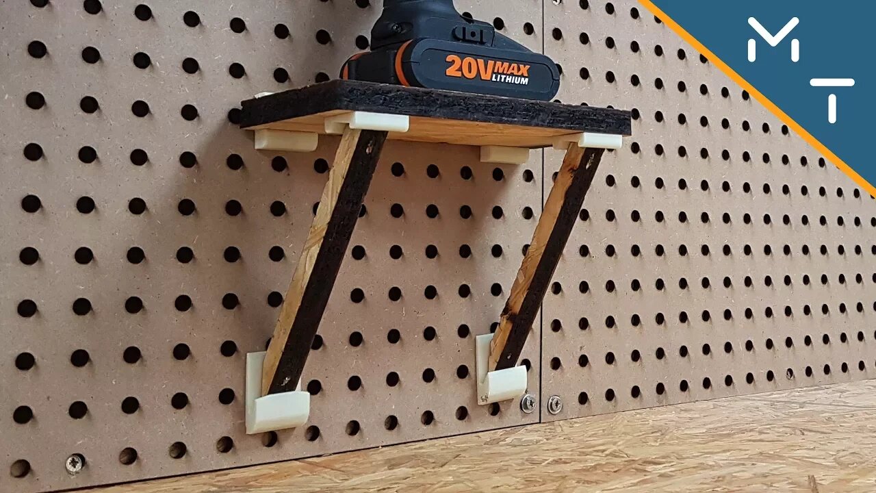 Making a peg board shelf / How to make a pegboard shelf