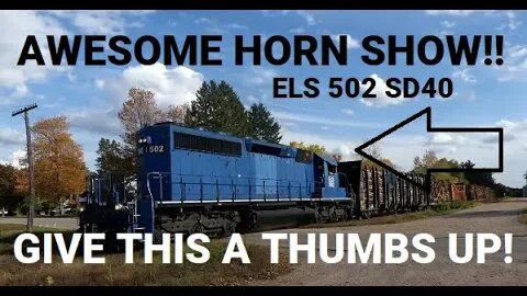 ELS 502 Puts On An Awesome HORN SHOW Across These Rural Crossings! | Jason Asselin