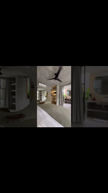 Modern minimalist house concept with raw materials 🌴 #shorts #architecture #housedesign #bali