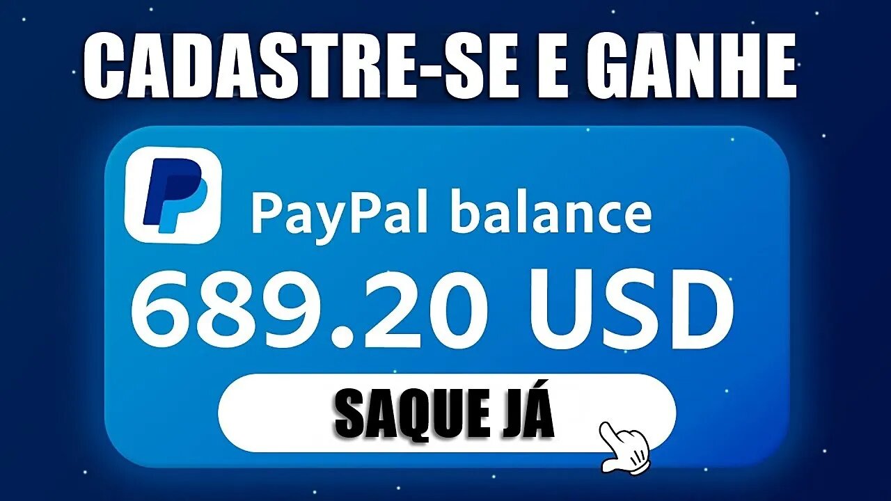 Site Paga $1,00 por Segundo Logo Após o Cadastro GRÁTIS | Cadastre e Ganhe R$50 NA HORA no PayPal