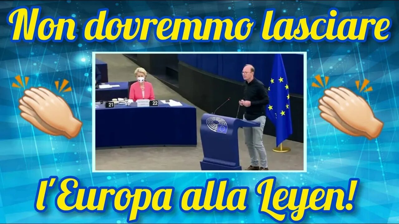 Il tedesco Martin Sonneborg asfalta la Von Der Leyen!