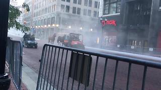 Fog and horses: What shut down Monument Circle Tuesday morning?