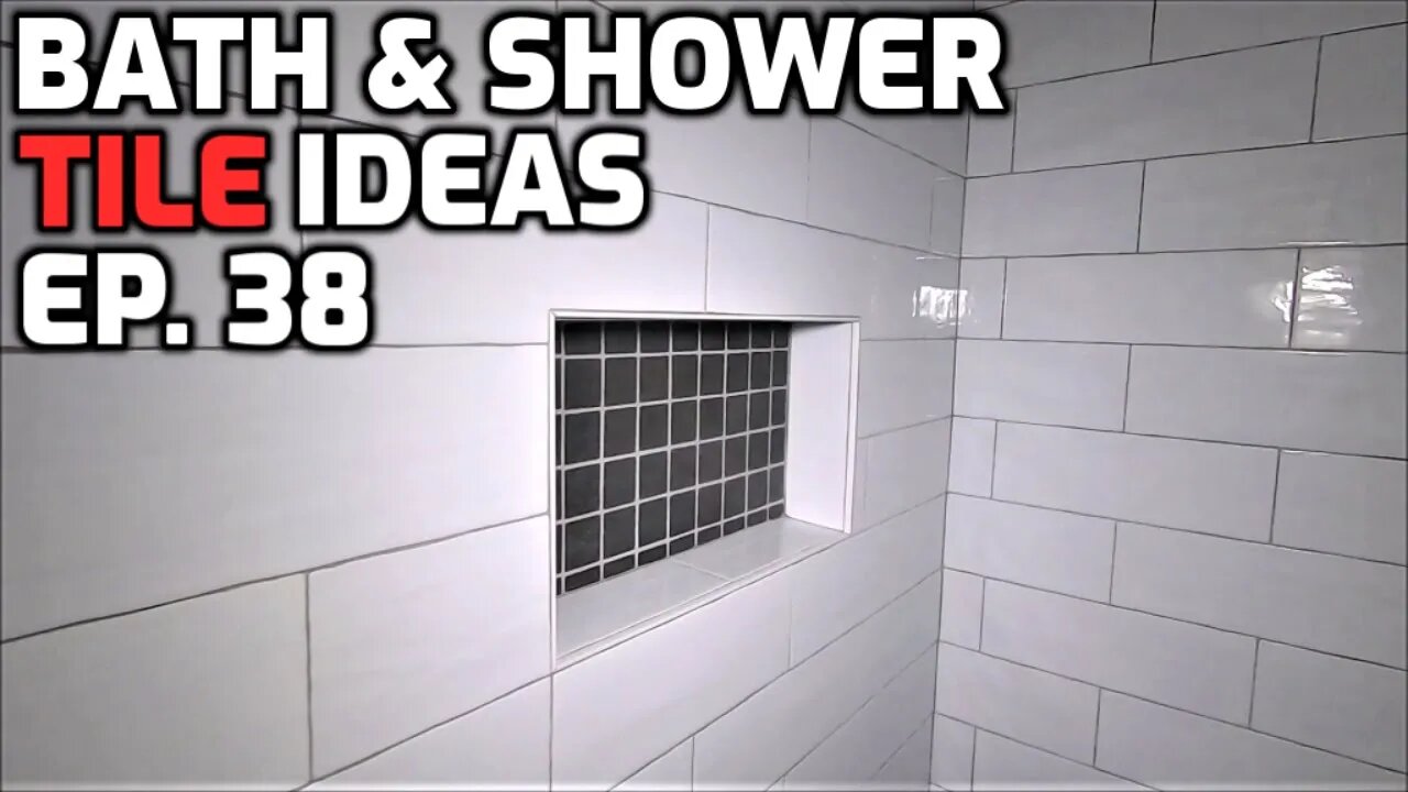 White Ceramic Bath & Shower Tile Ideas EP. 38