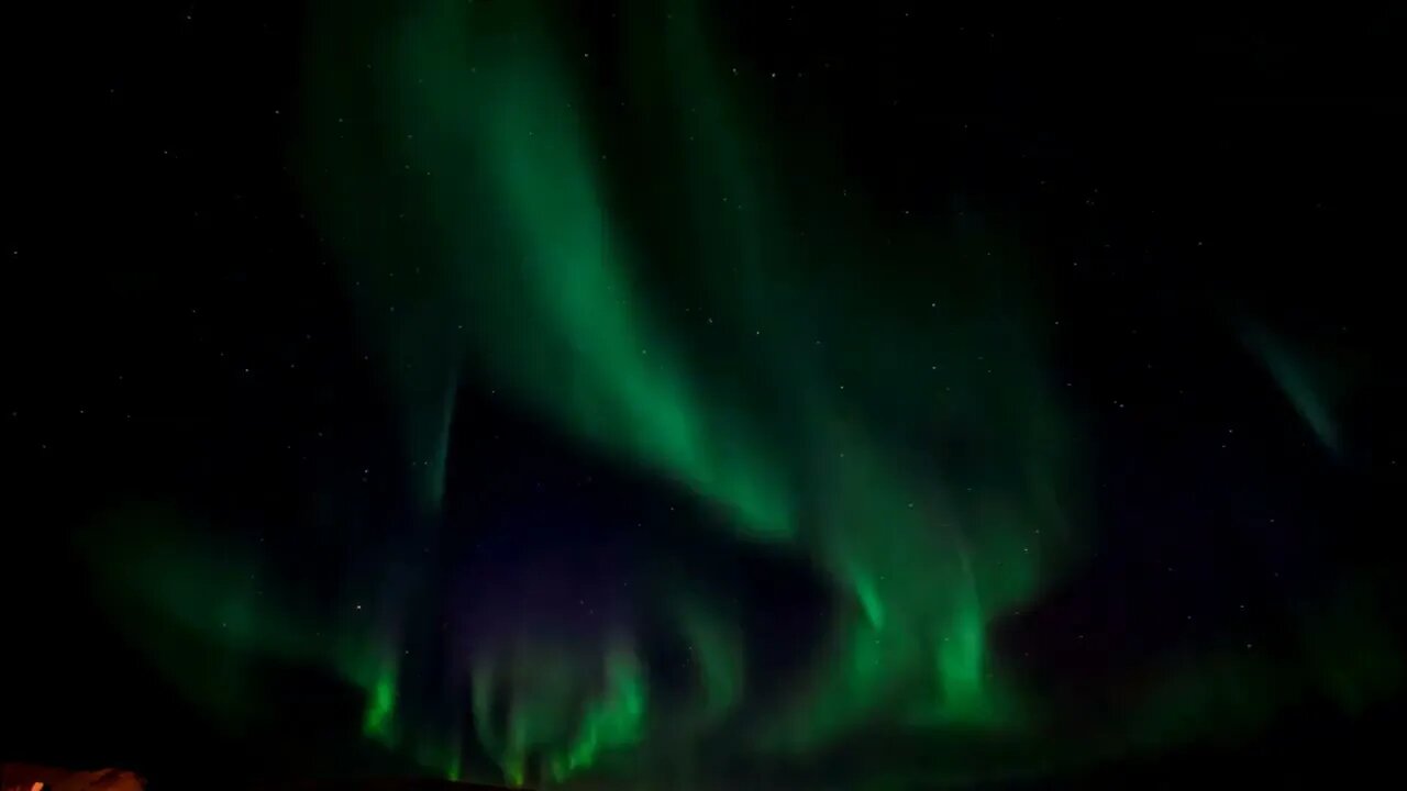 VÍDEO SEM DIREITOS AUTORAIS: Aurora Boreal Aurora Polar Alasca