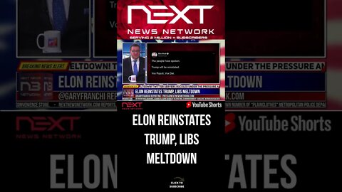 Elon Reinstates Trump, Libs MELTDOWN #shorts