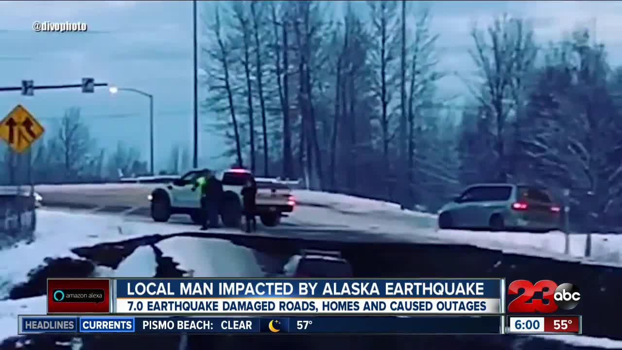 Local man impacted by Alaska earthquake