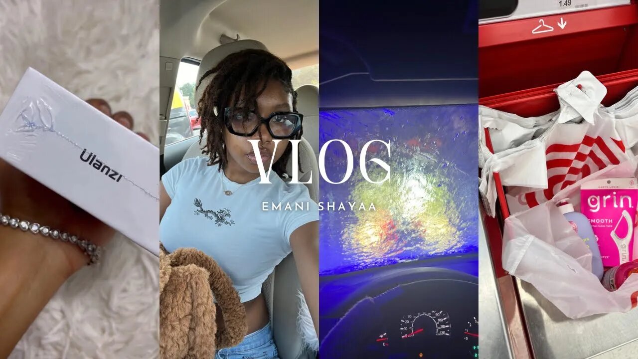 pick up that camera and get on yo zoom | vlog | i got a new lens, targè, car wash