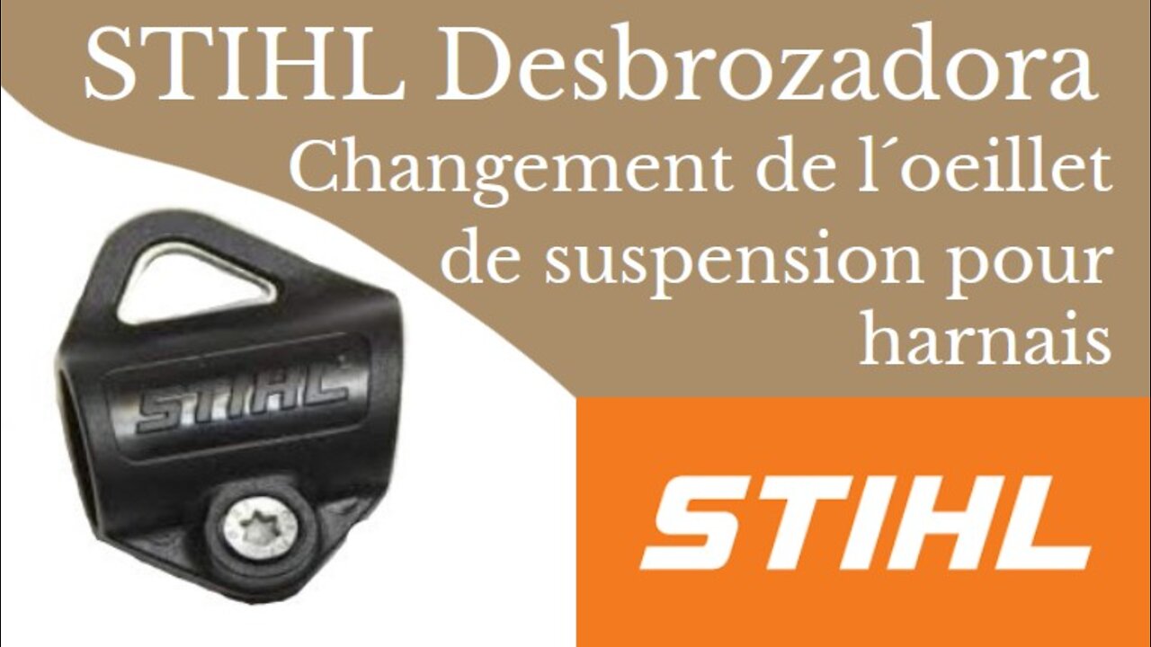 Stihl FS 90 débroussailleuse démontage et changement support de harnais par une nouvelle version