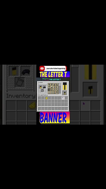 How To Make The Letter T Banner | Minecraft