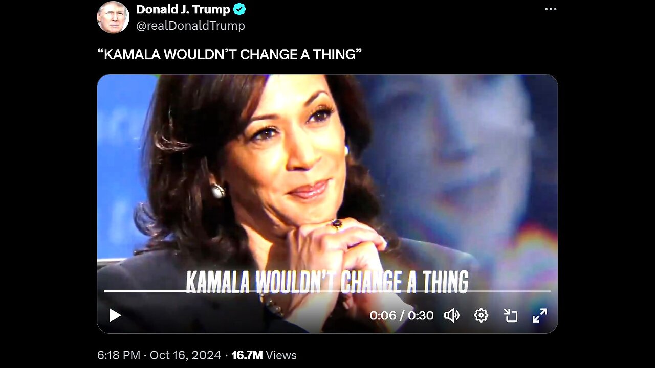 Trump ad on Kamala not change a thing goes viral