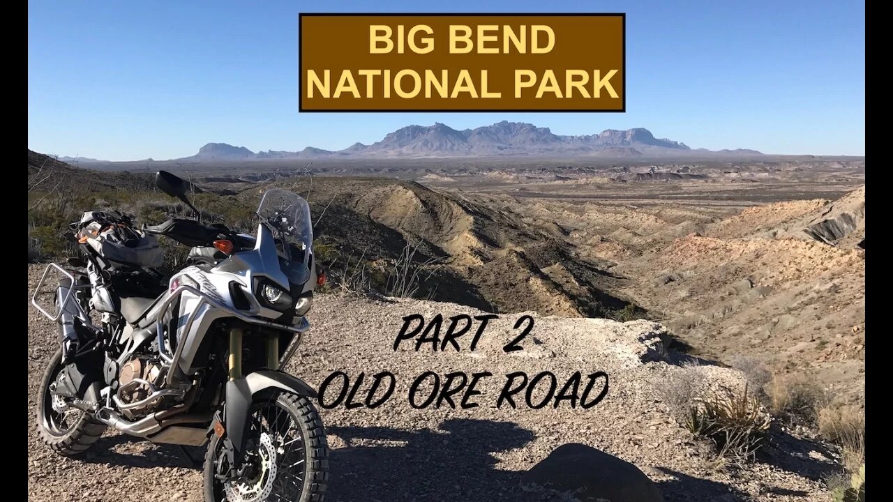 Honda Africa Twin in Big Bend Natl park Part 2 Old Ore Mine Road