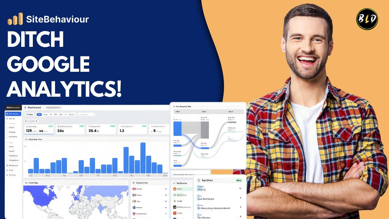 How to Track Website Data without Google Analytics or Cookies | SiteBehaviour Lifetime Deal